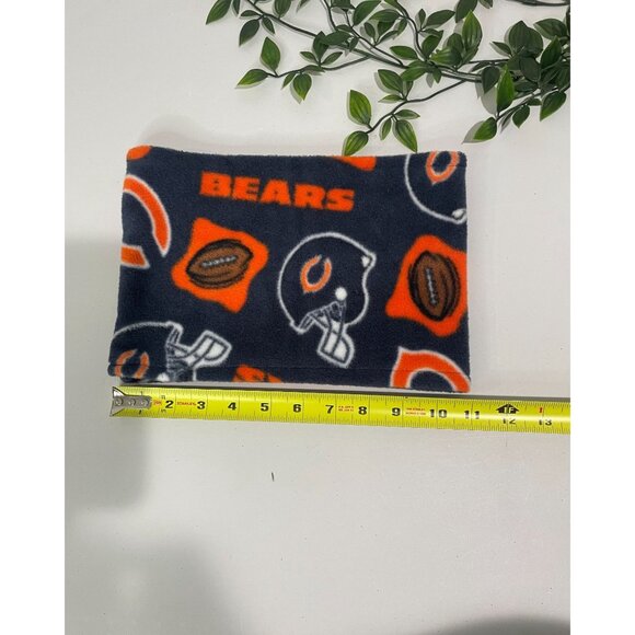Chicago Bears Fleece Neck Gaiter Warmer Winter Accessory Football Design 10"X8" - Picture 4 of 6